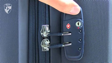 setting suitcase combination lock.